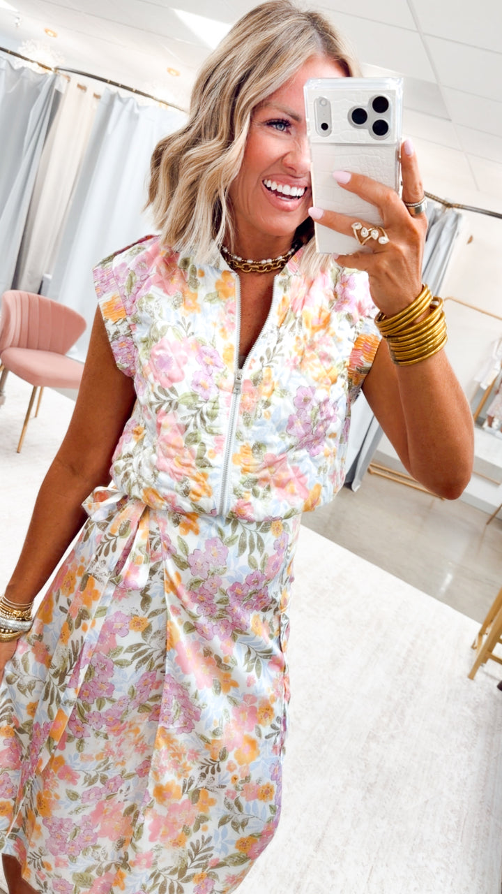 The Beverly Wrap Skirt Set