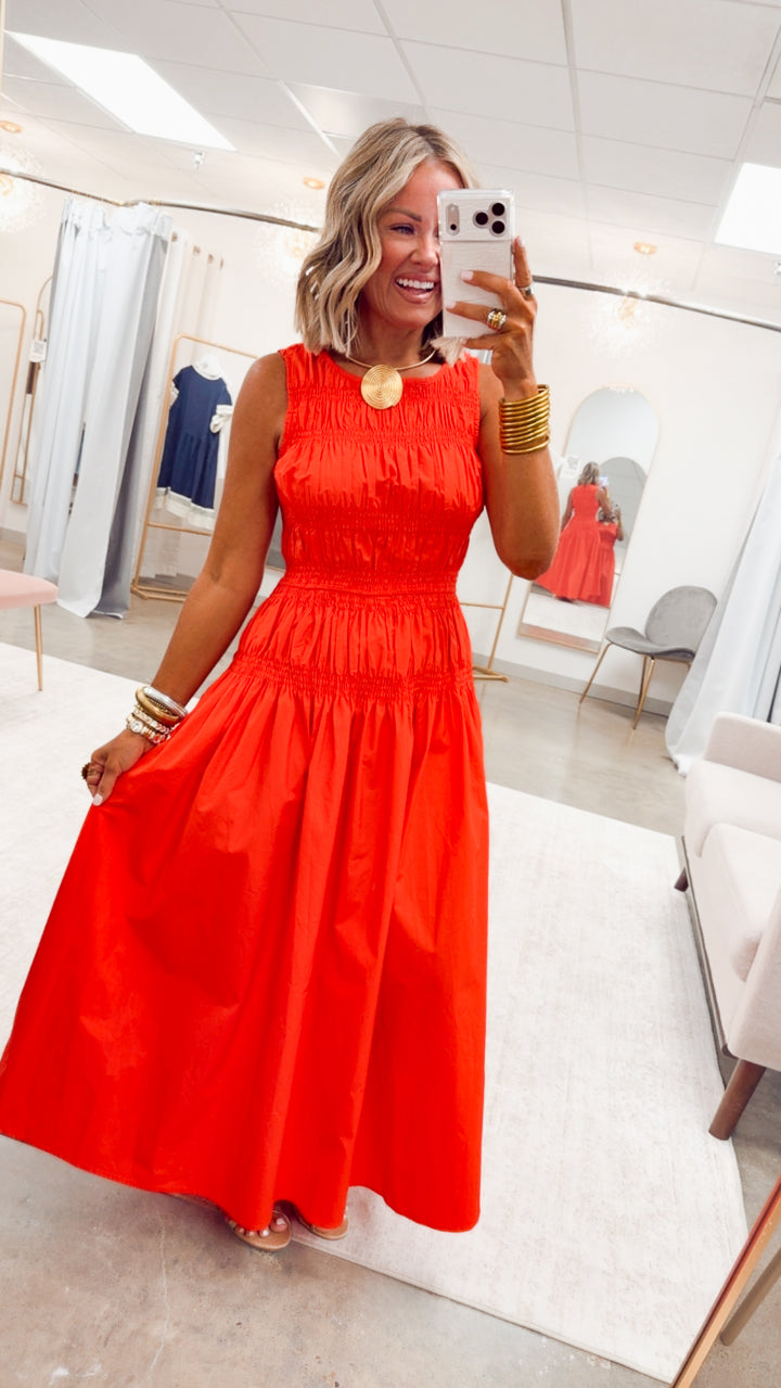 The Marisol Midi Dress-Poppy