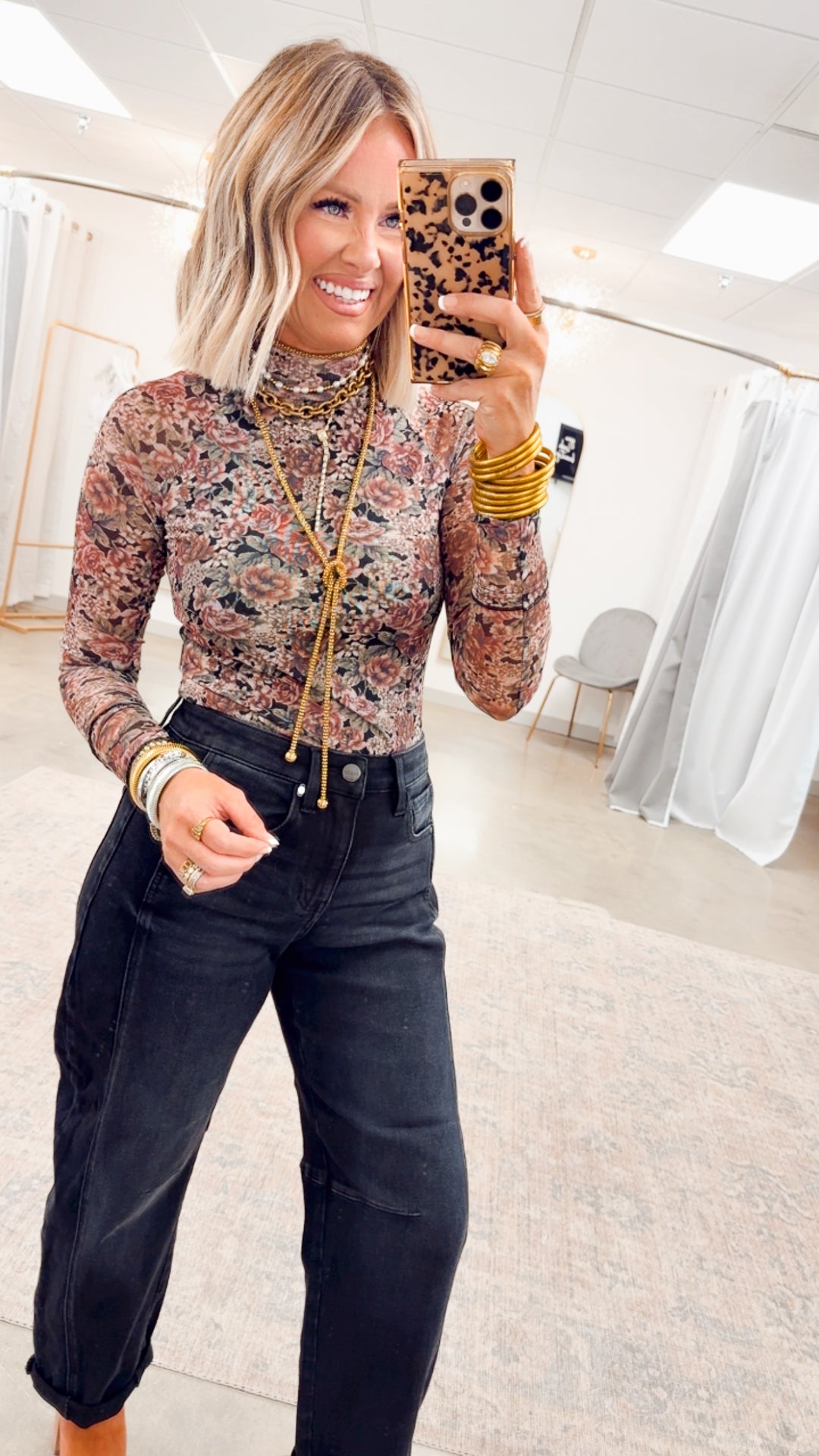 Stetson Barrel Cuffed Jeans-Black