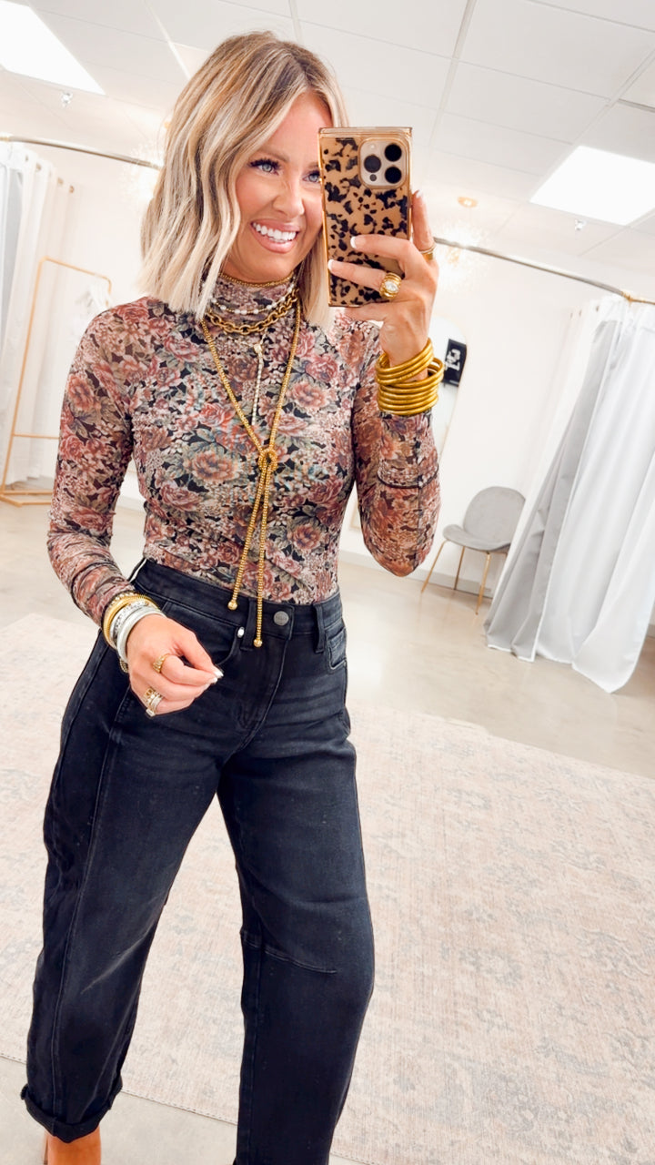 Stetson Barrel Cuffed Jeans-Black