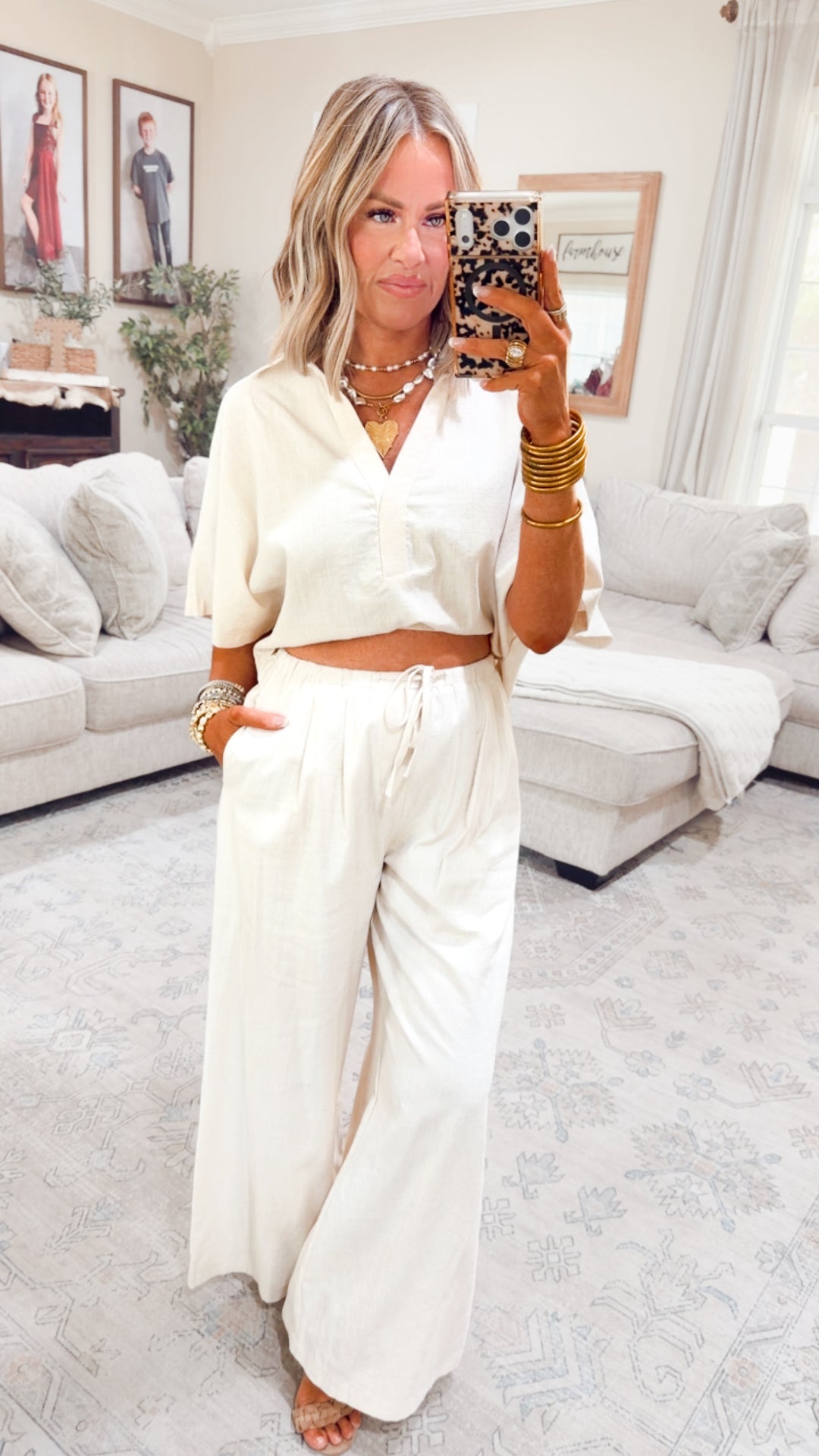 The Lora Popover Set- Linen