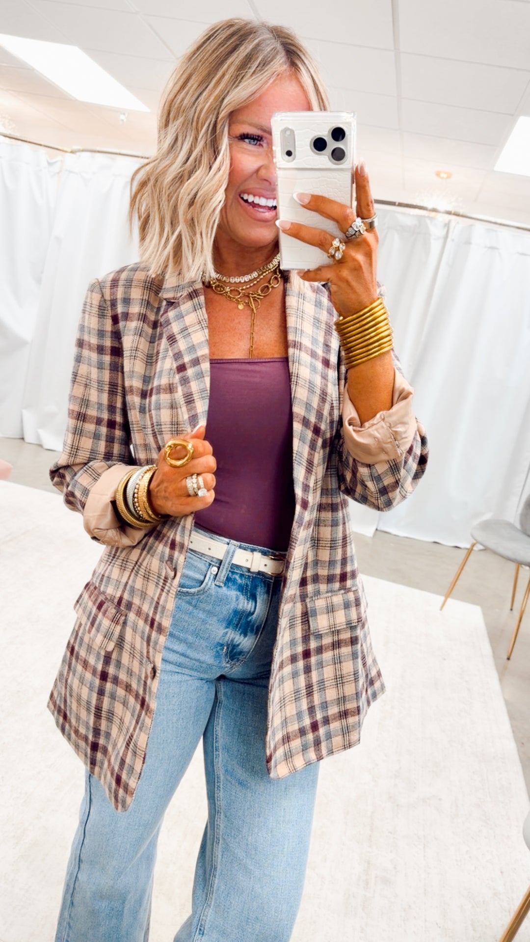The Ashford Plaid Blazer