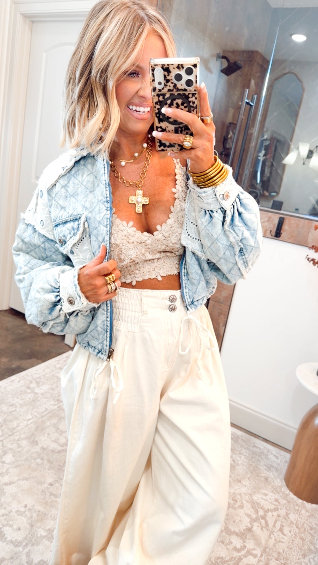 Wanderlace Bralette Top-Taupe