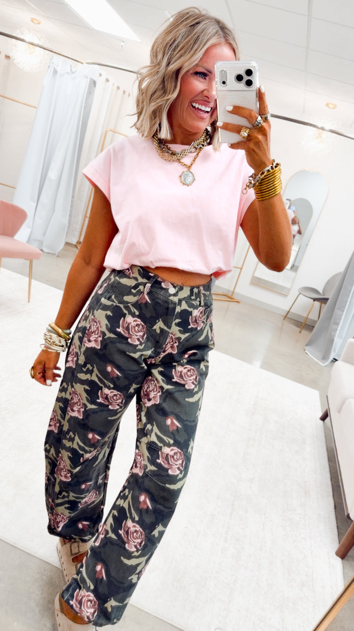 The Rose Command Barrel Jean