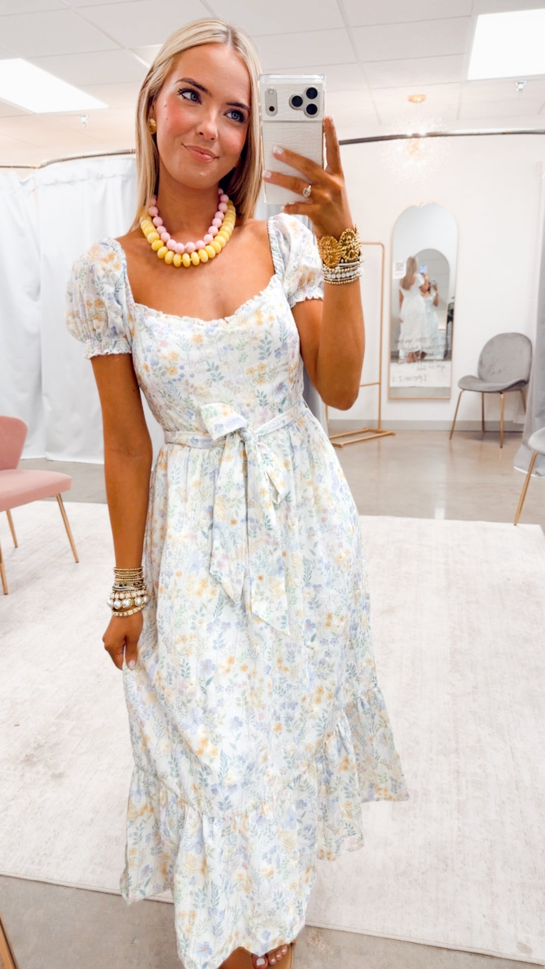 The Lucy Meadow Midi Dress