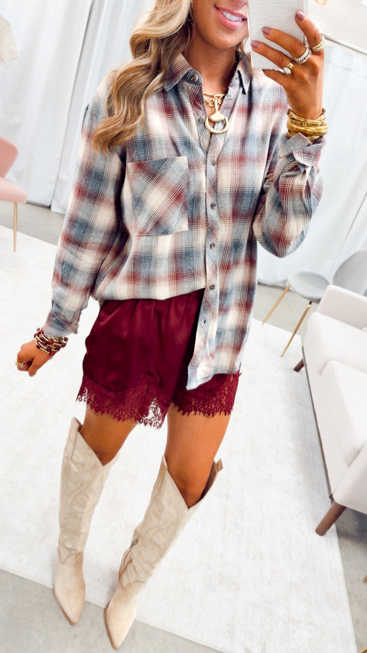 The Arden Plaid Top