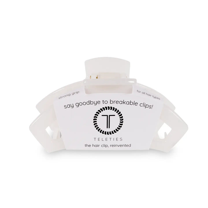 Coconut White Open Medium Hair Clip