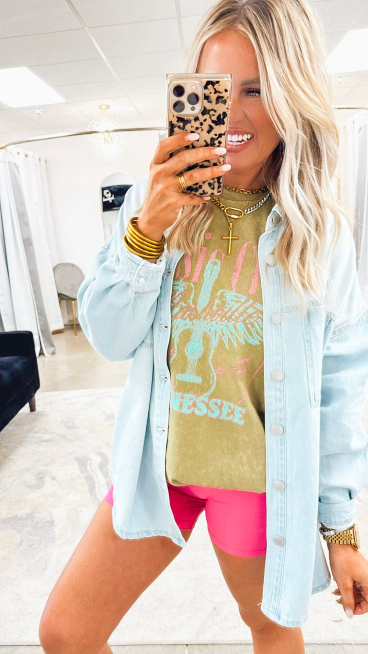Oaklyn Oversized Shacket-Light