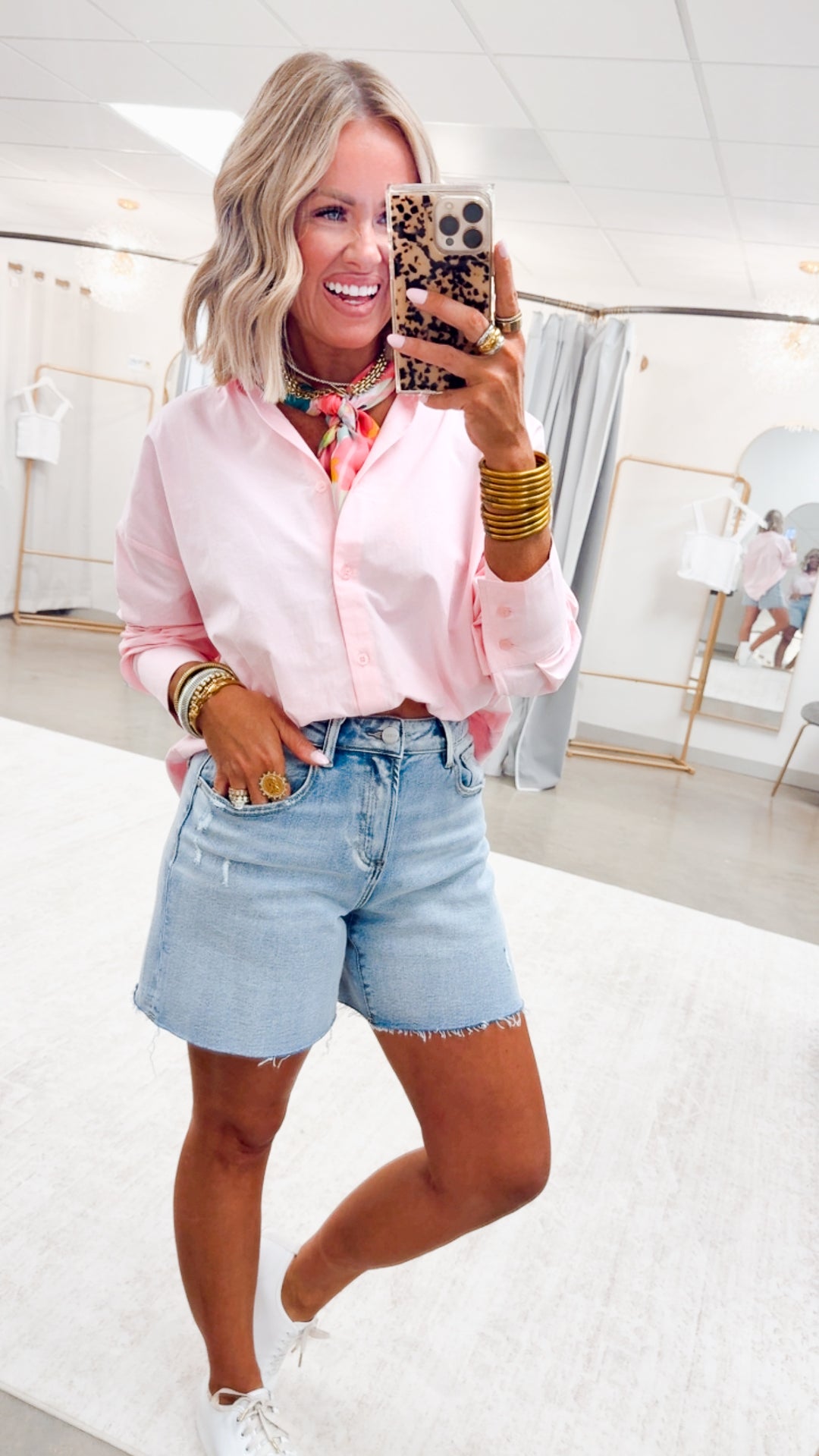 The Lucy Poplin Shirt-Pink