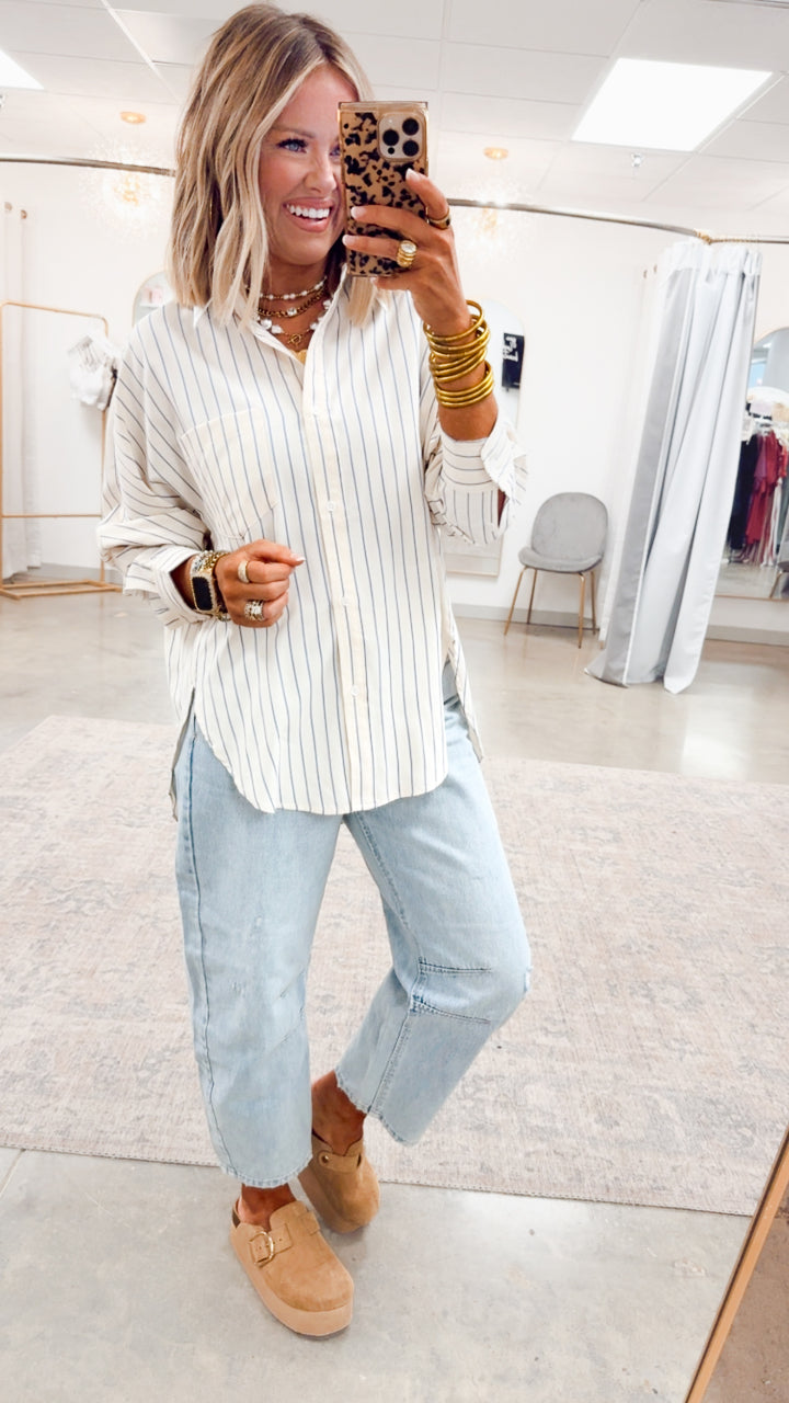 Sophisticated Stripe Blouse