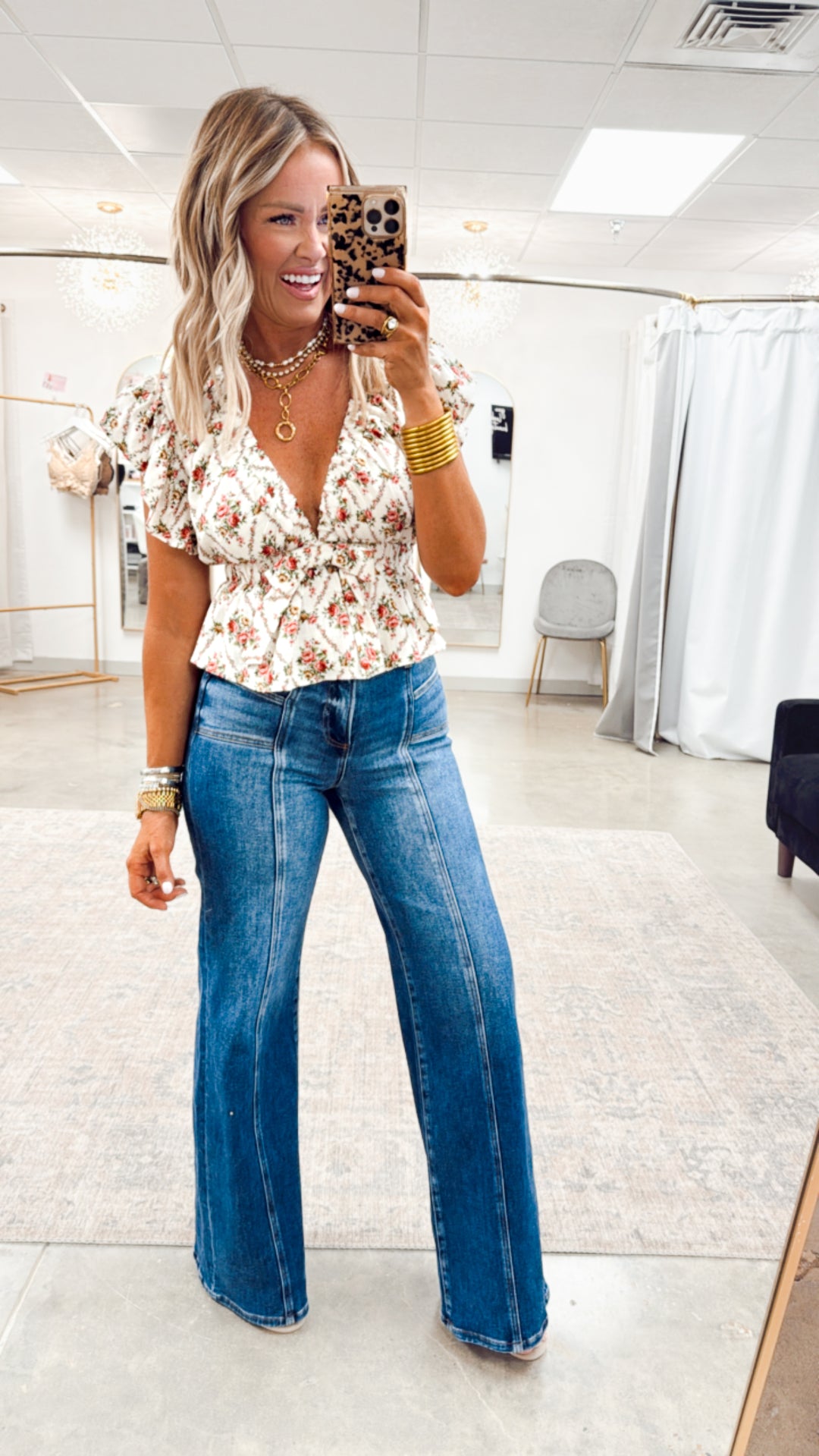 Giselle Floral Ruffle Top
