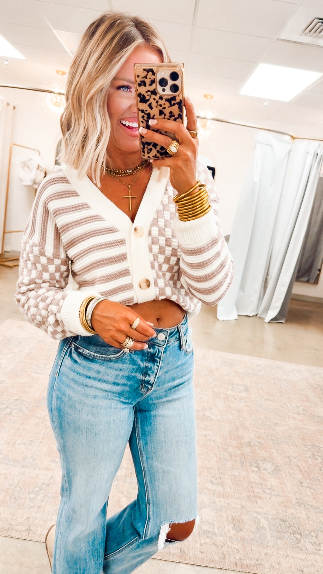 Neutral Harmony Knit Cardigan