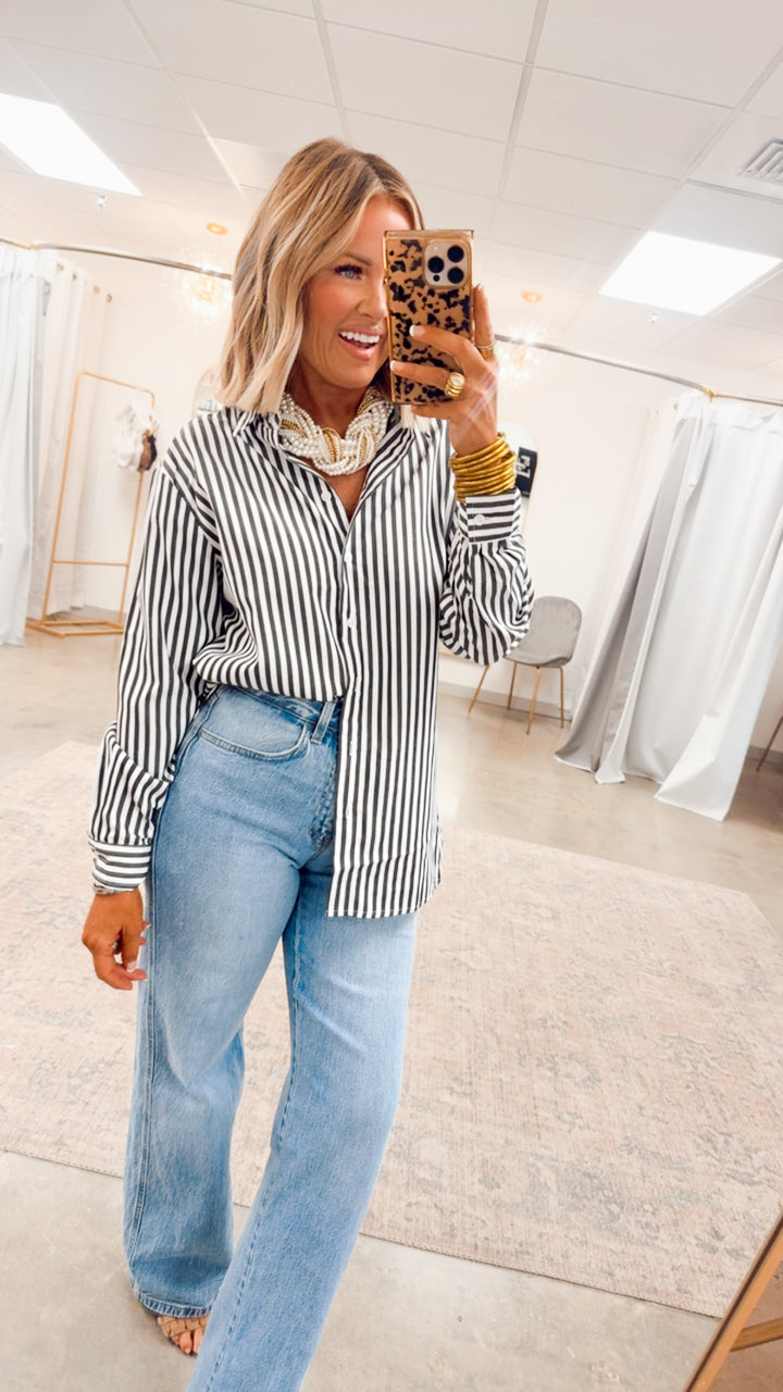 Gabby High Rise Baggy Straight Jean