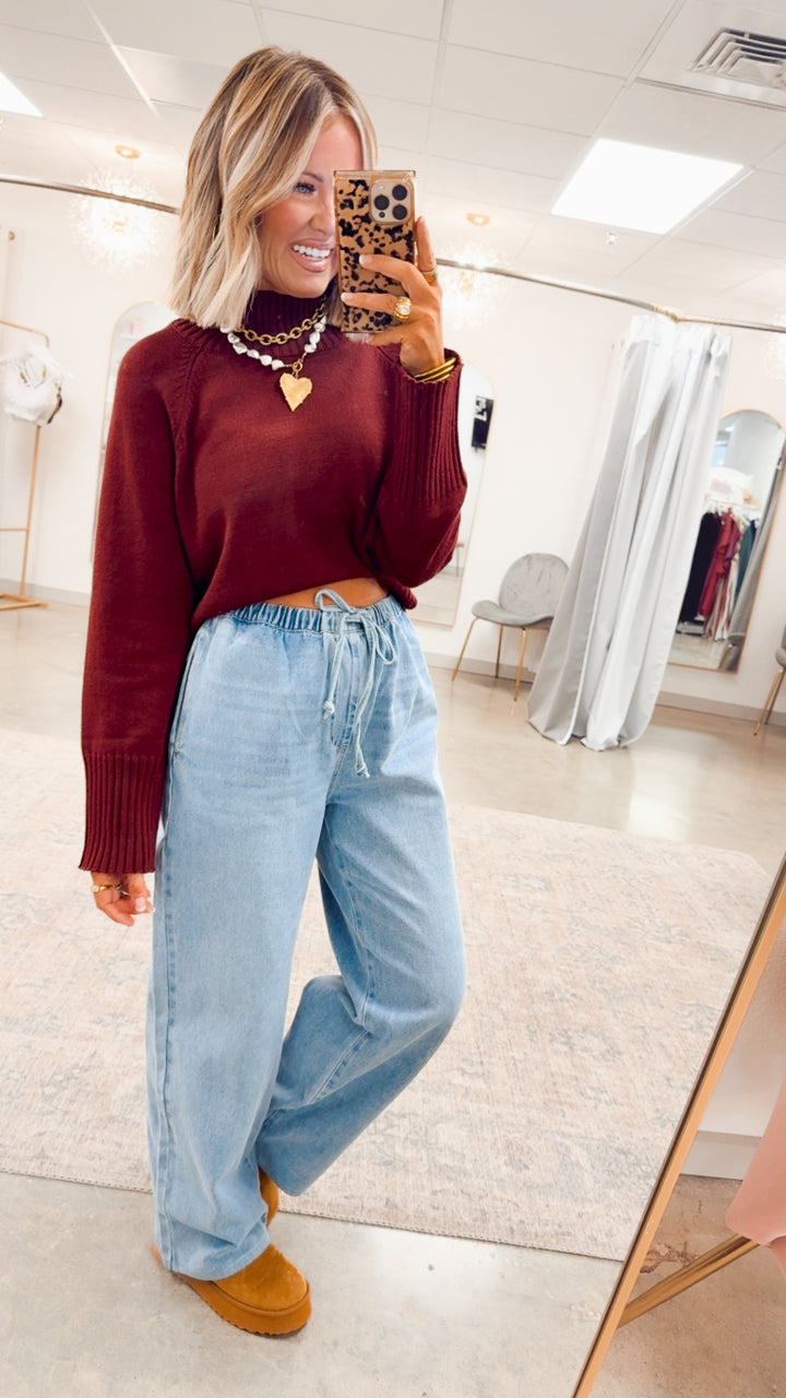 Lexington Relaxed Pants-Denim