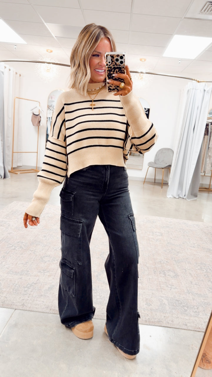 Elsie Mock Neck Sweater