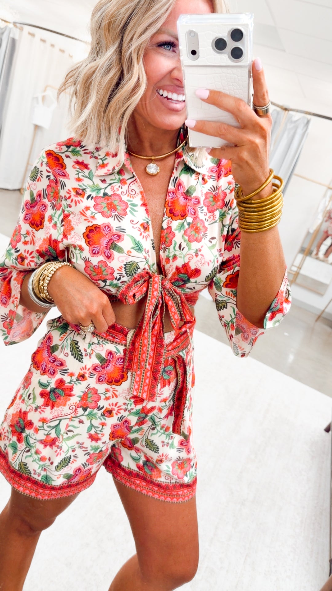 The Tropical Tides Shorts Set