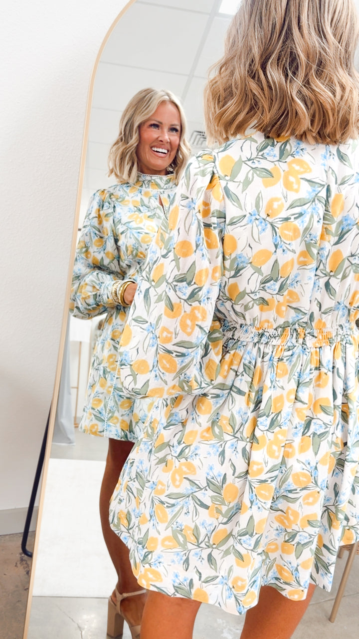 The Lemon Blossom Belle Dress
