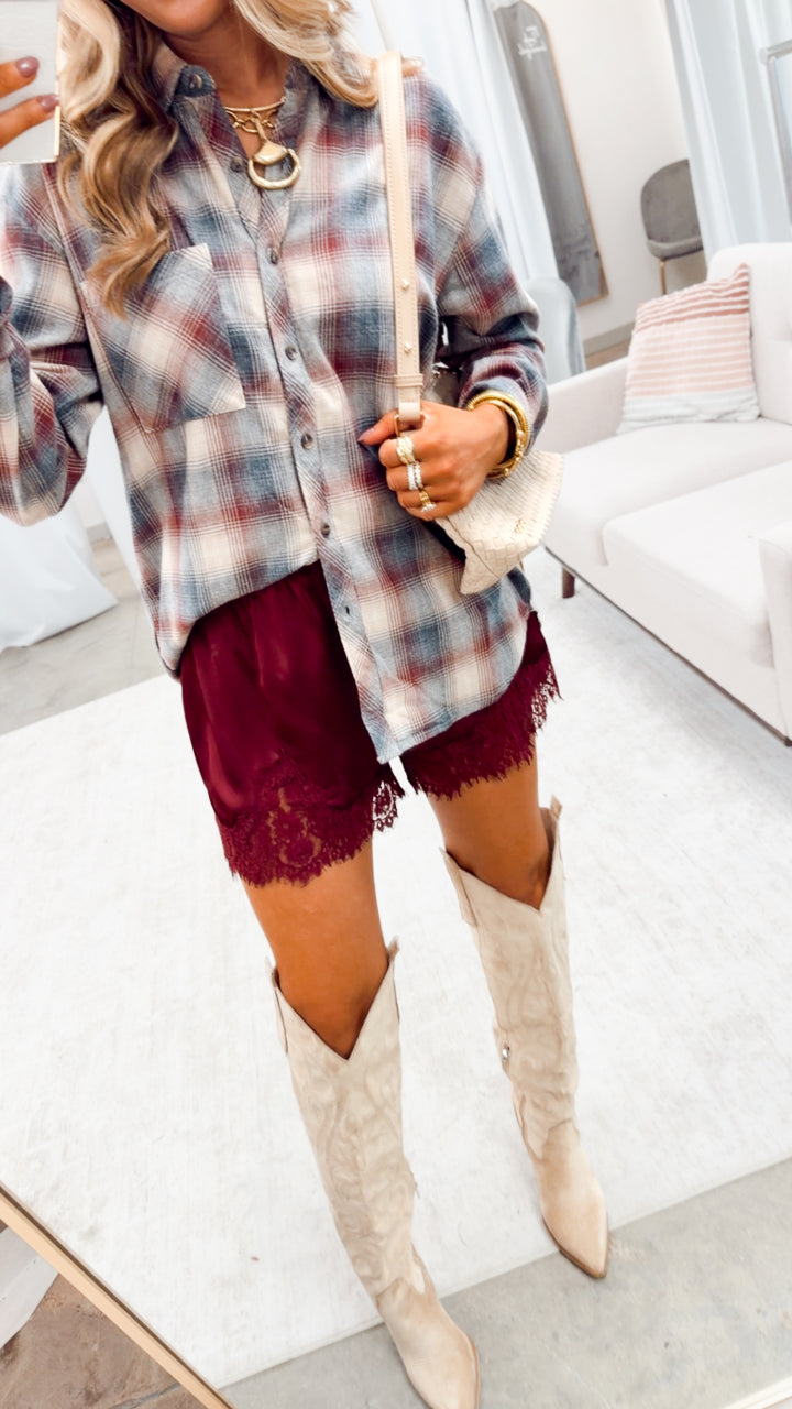The Arden Plaid Top