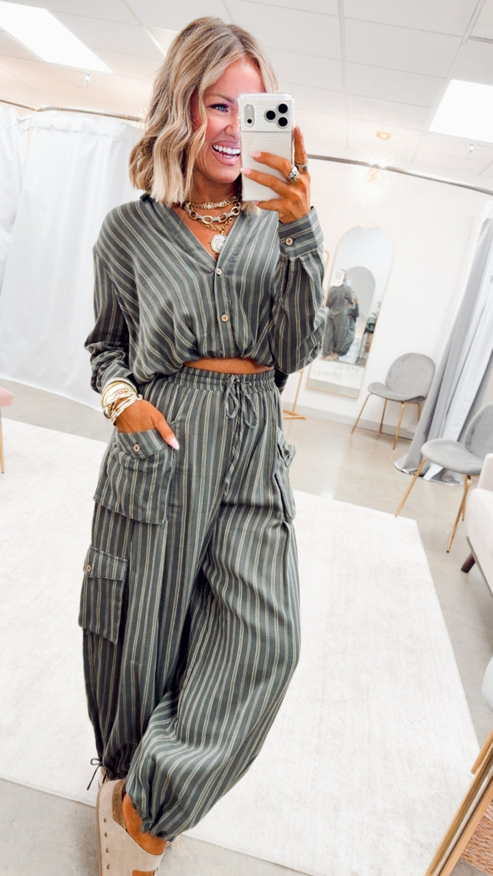 The Verity Cargo Pants Set