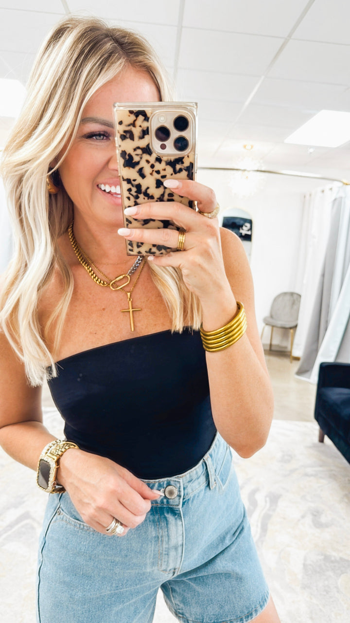 Basic Bandeau Top- Black