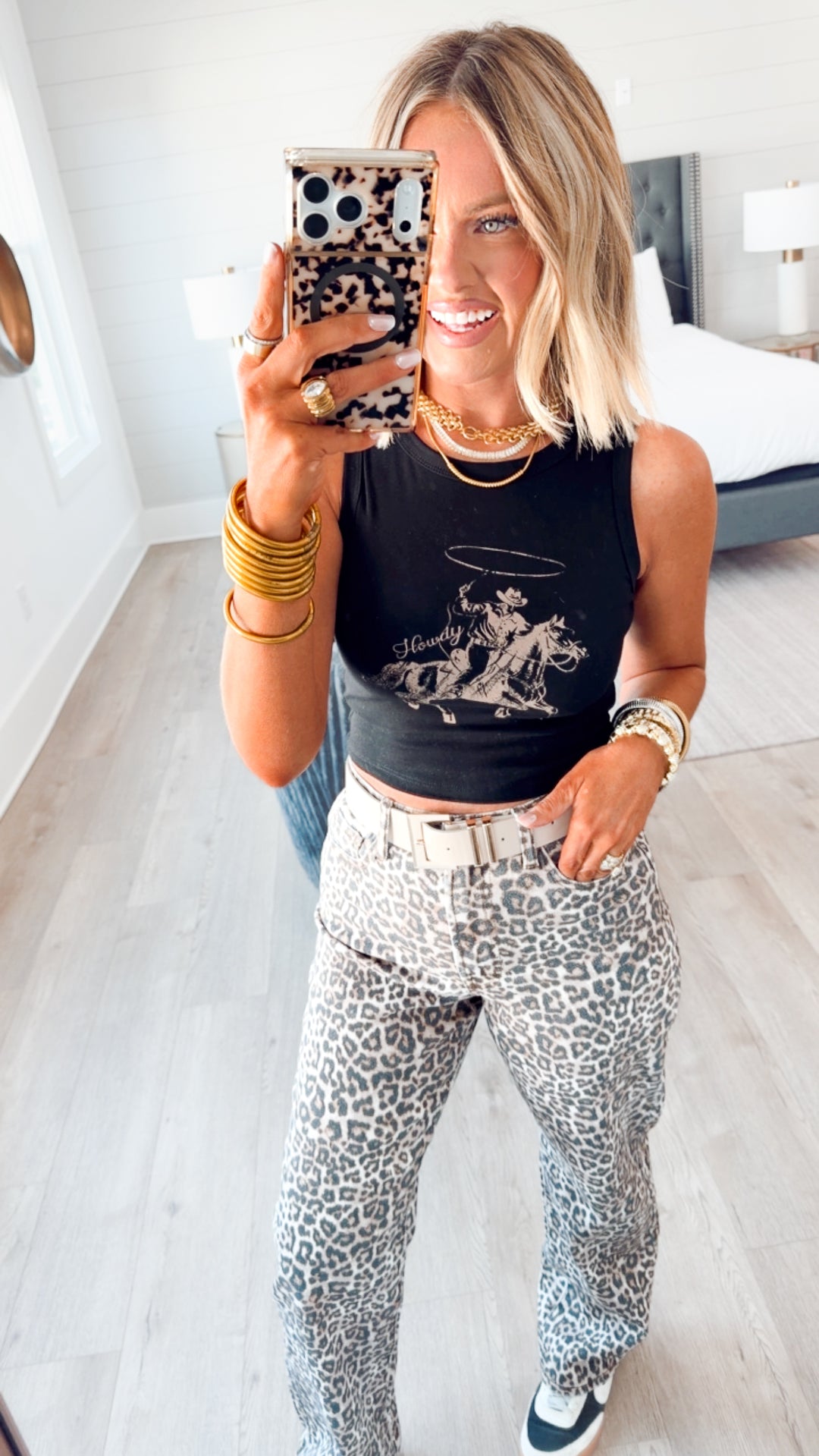 Saddle Up Tank-Black