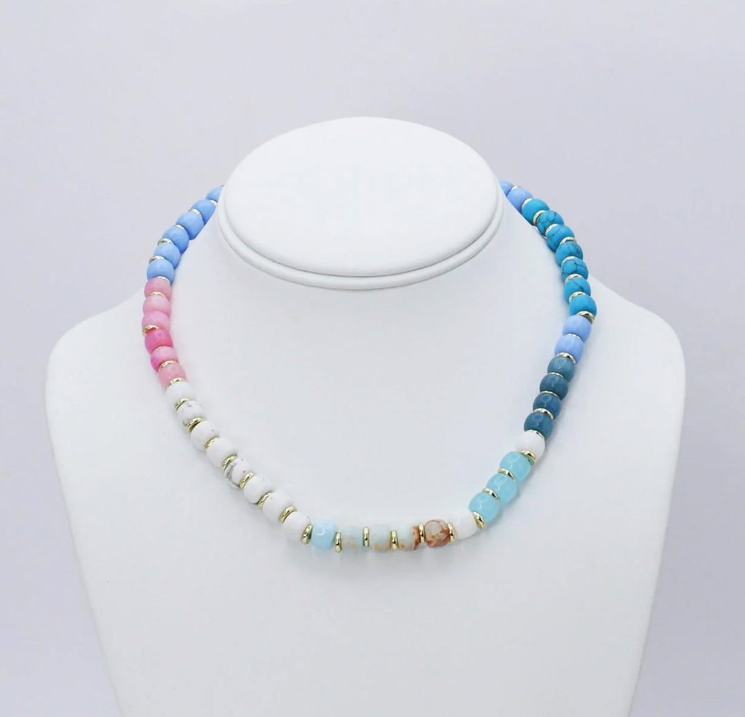 Cute Girl Gemstone Necklace