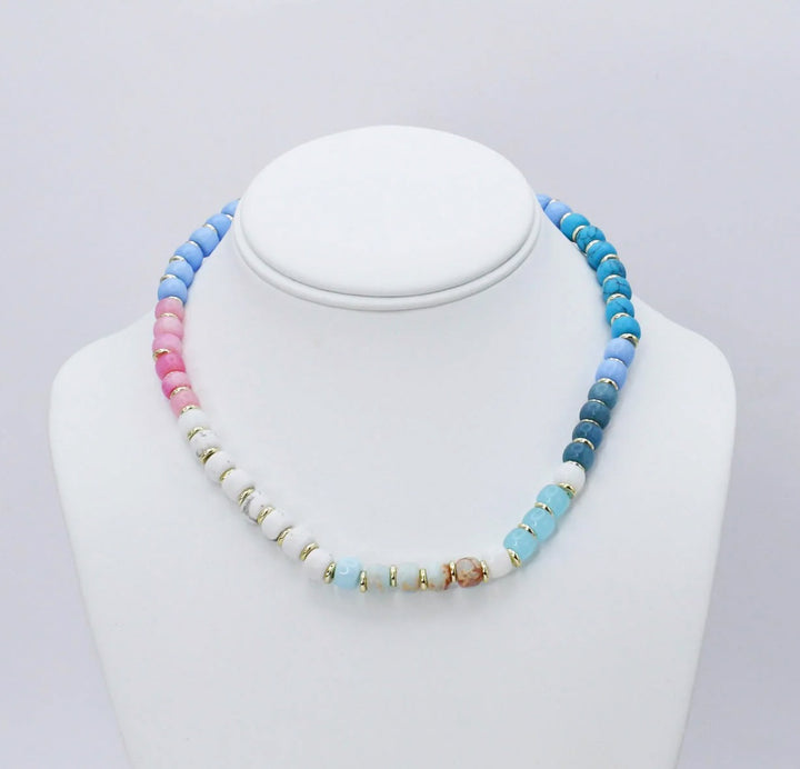 Cute Girl Gemstone Necklace