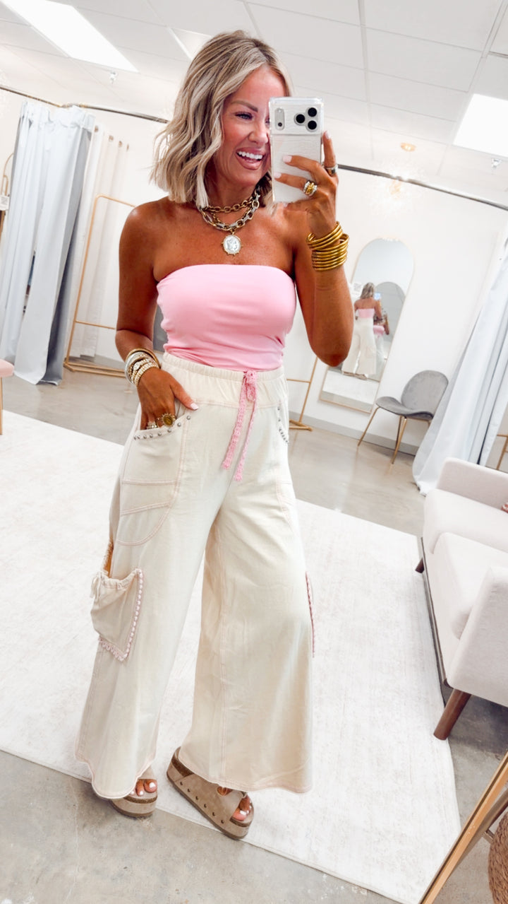 The Ellis Tube Top-Hibiscus