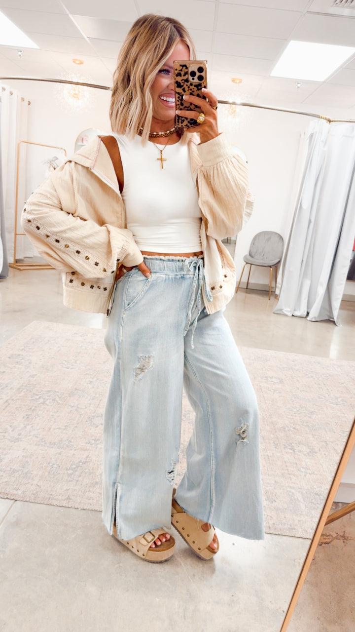 Free Spirit Lightweight Jacket-Natural