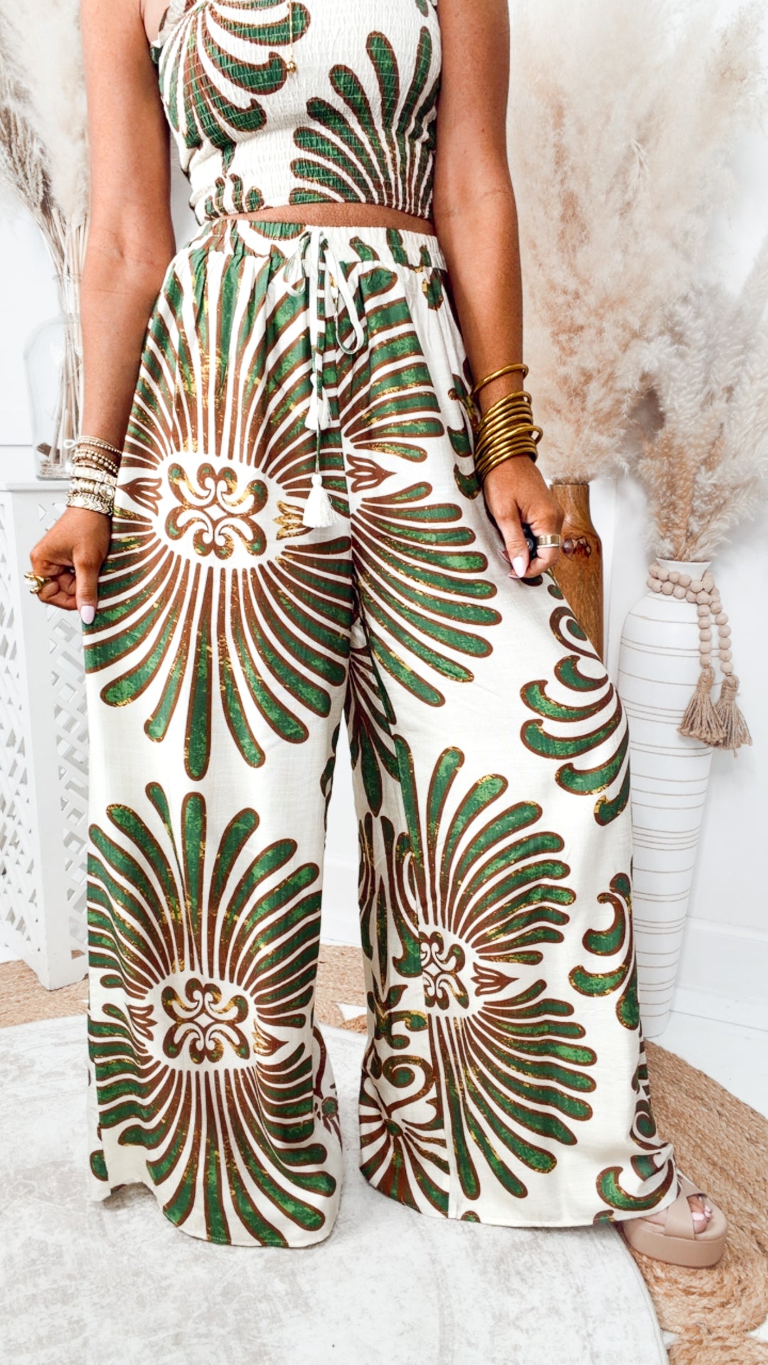 The Saffron Soleil Set-Green
