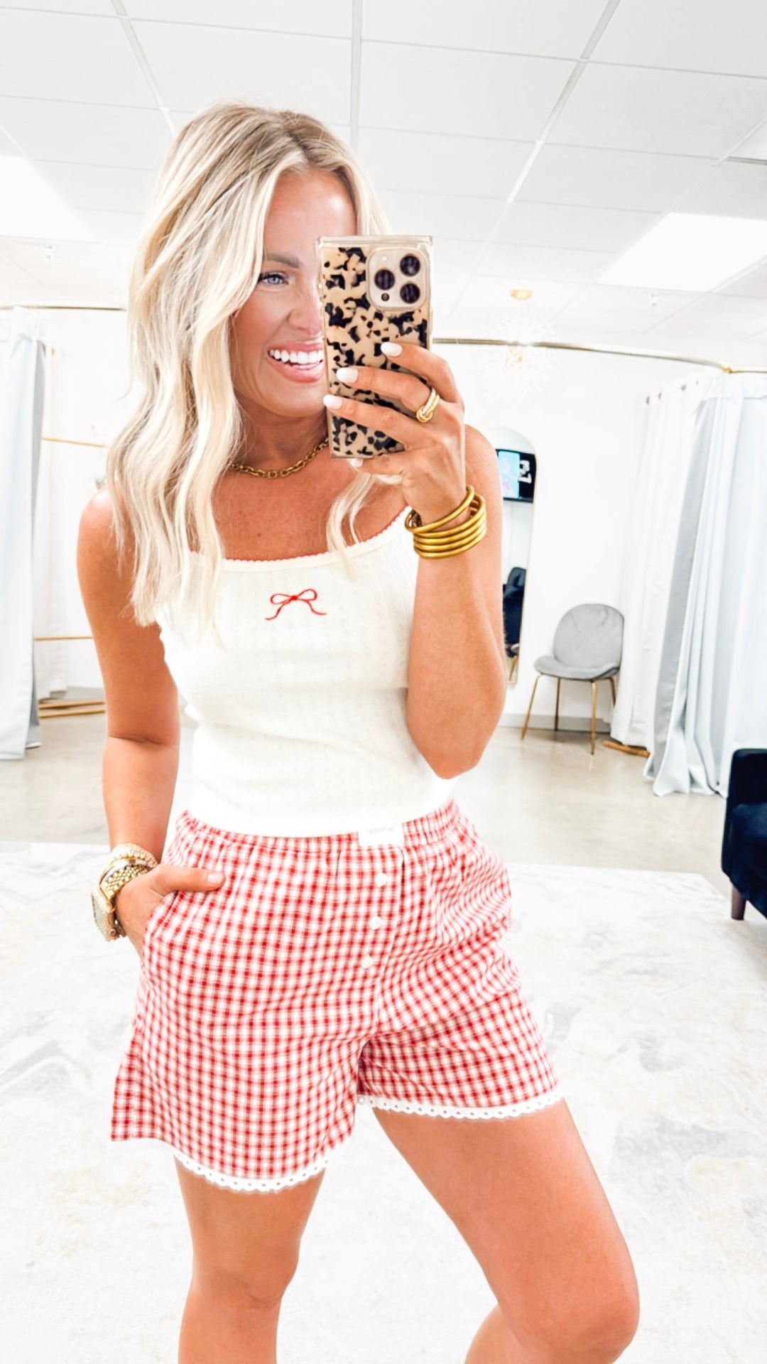The Gingham Lounge Shorts