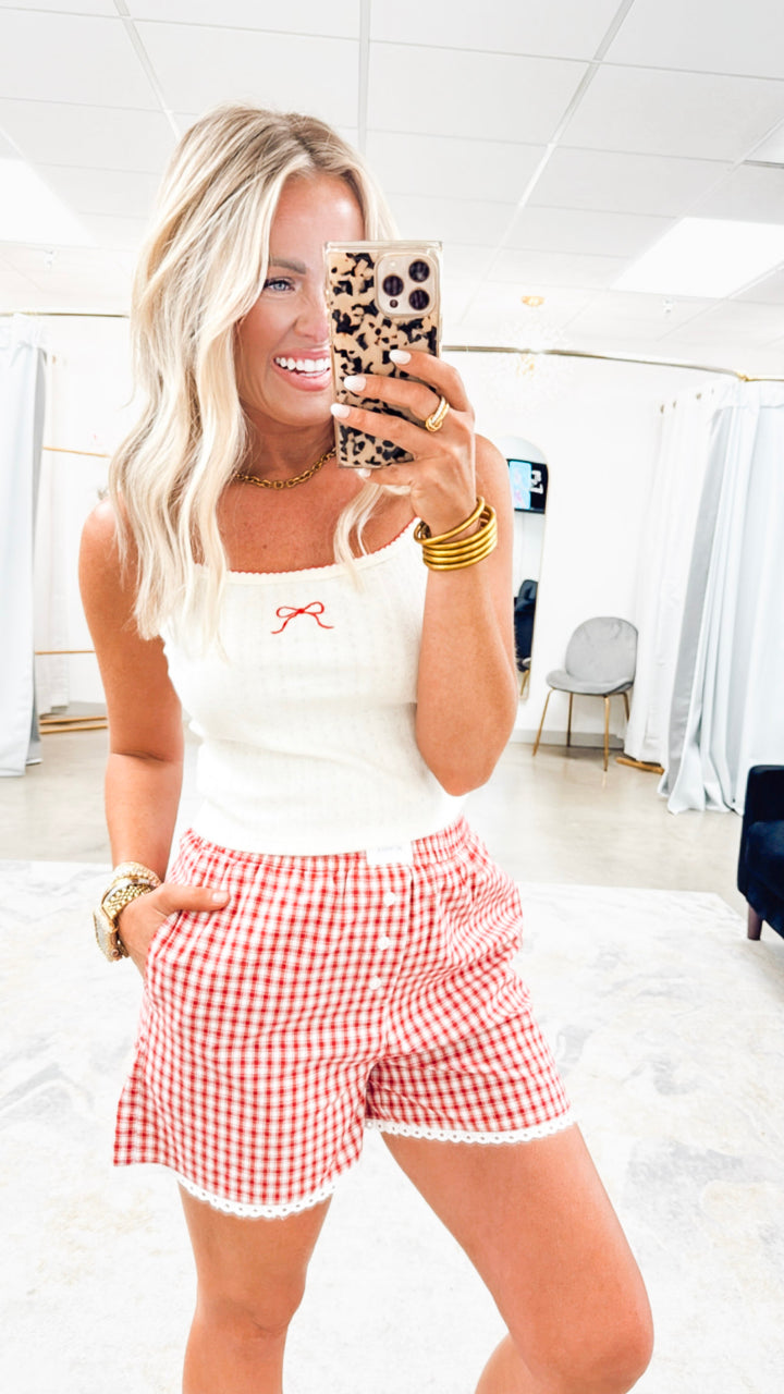 The Gingham Lounge Shorts