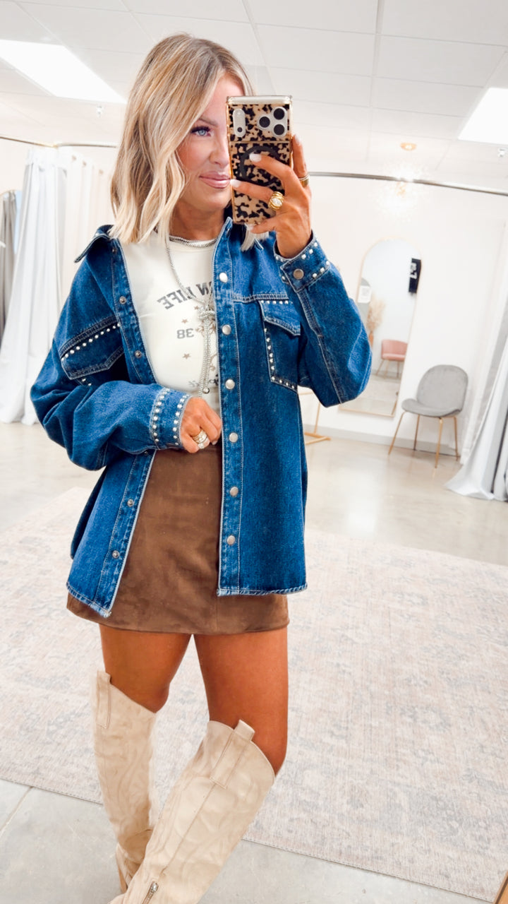 Briar Suede Mini Skirt