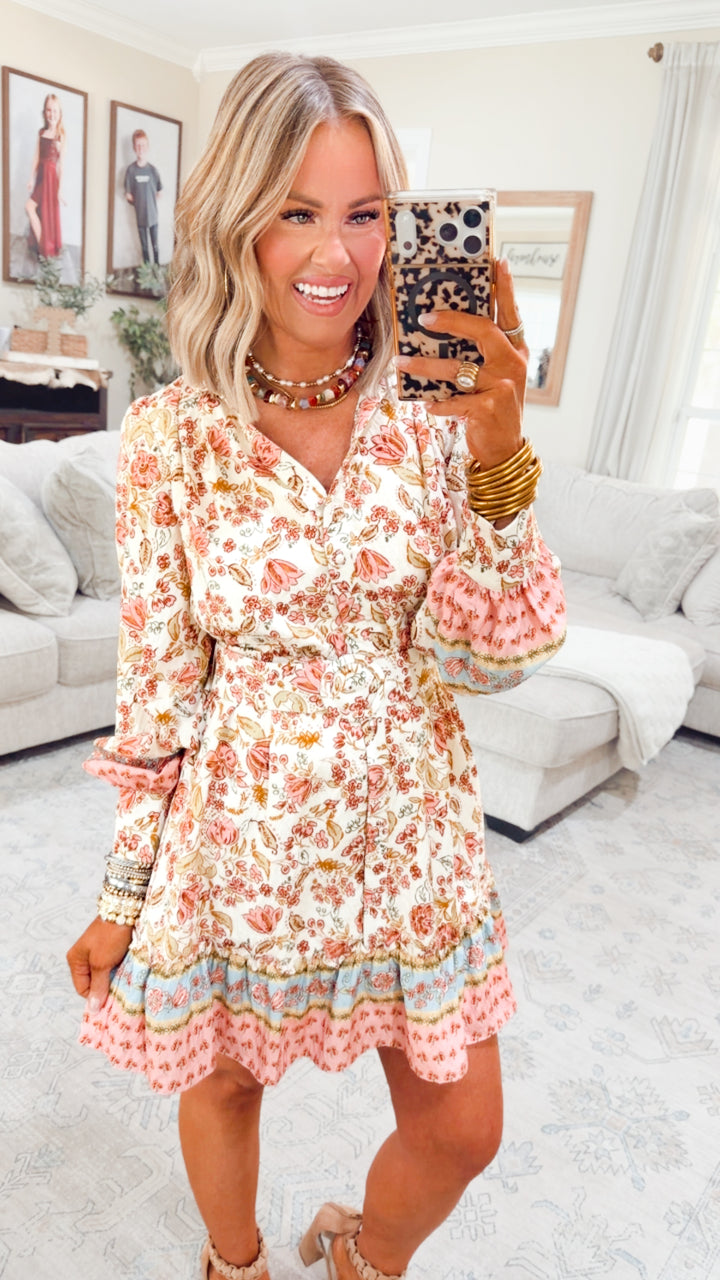 The Wren Floral Shirt Dress