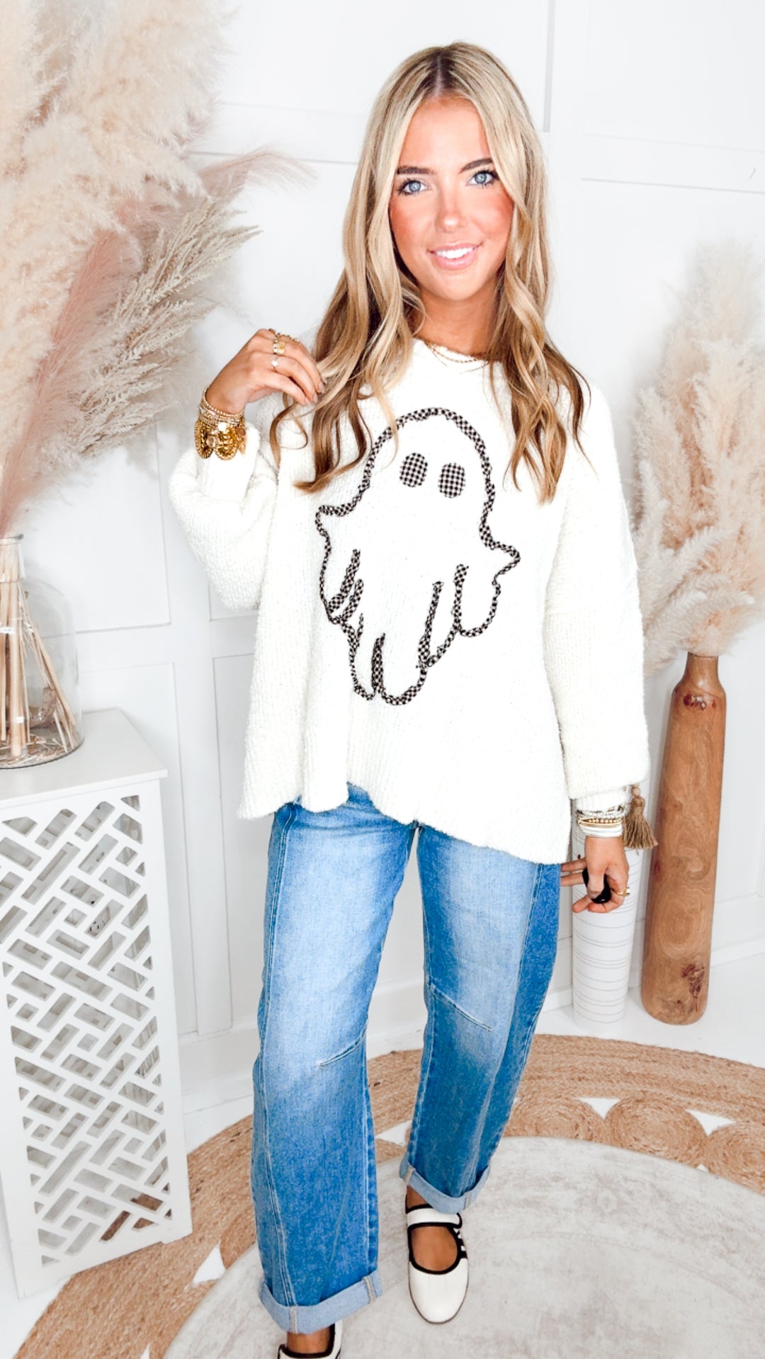 The Ghostly Darling Sweater-Ivory