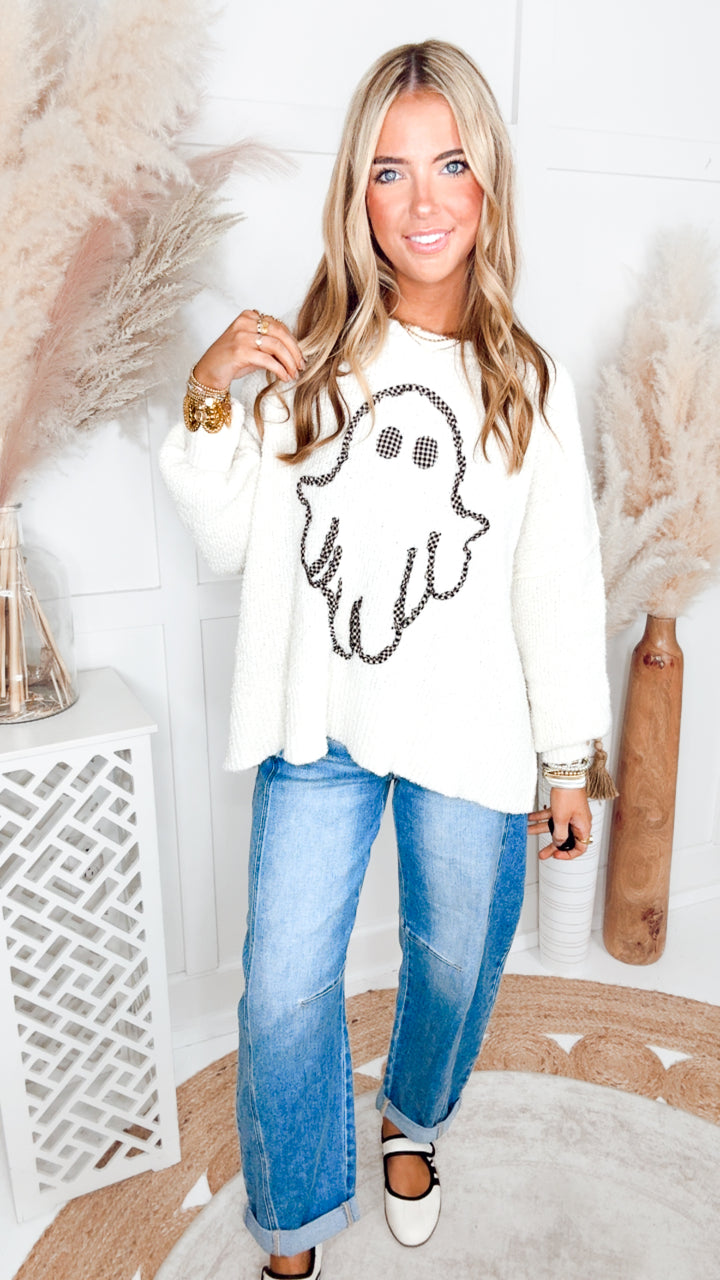 The Ghostly Darling Sweater-Ivory