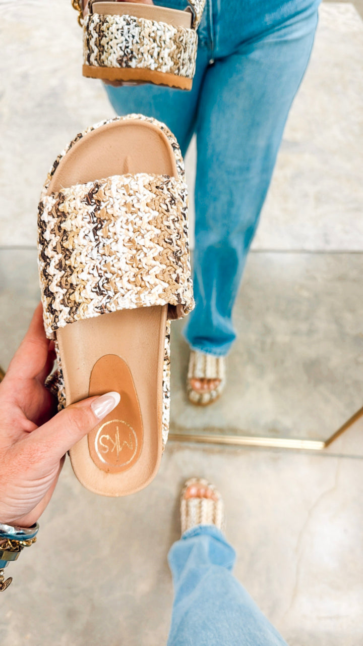 Lily Raffia Sandal