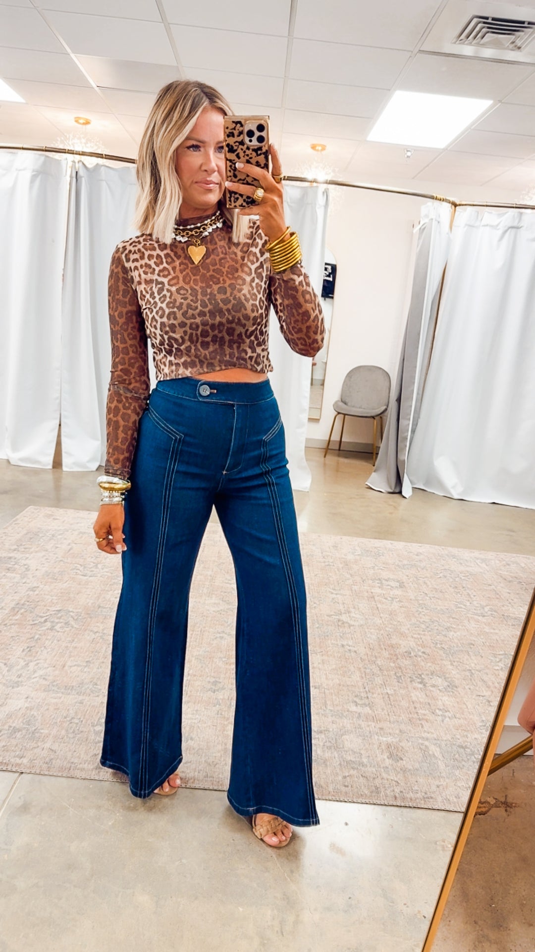 Katherine High Waisted Wide Leg Jean