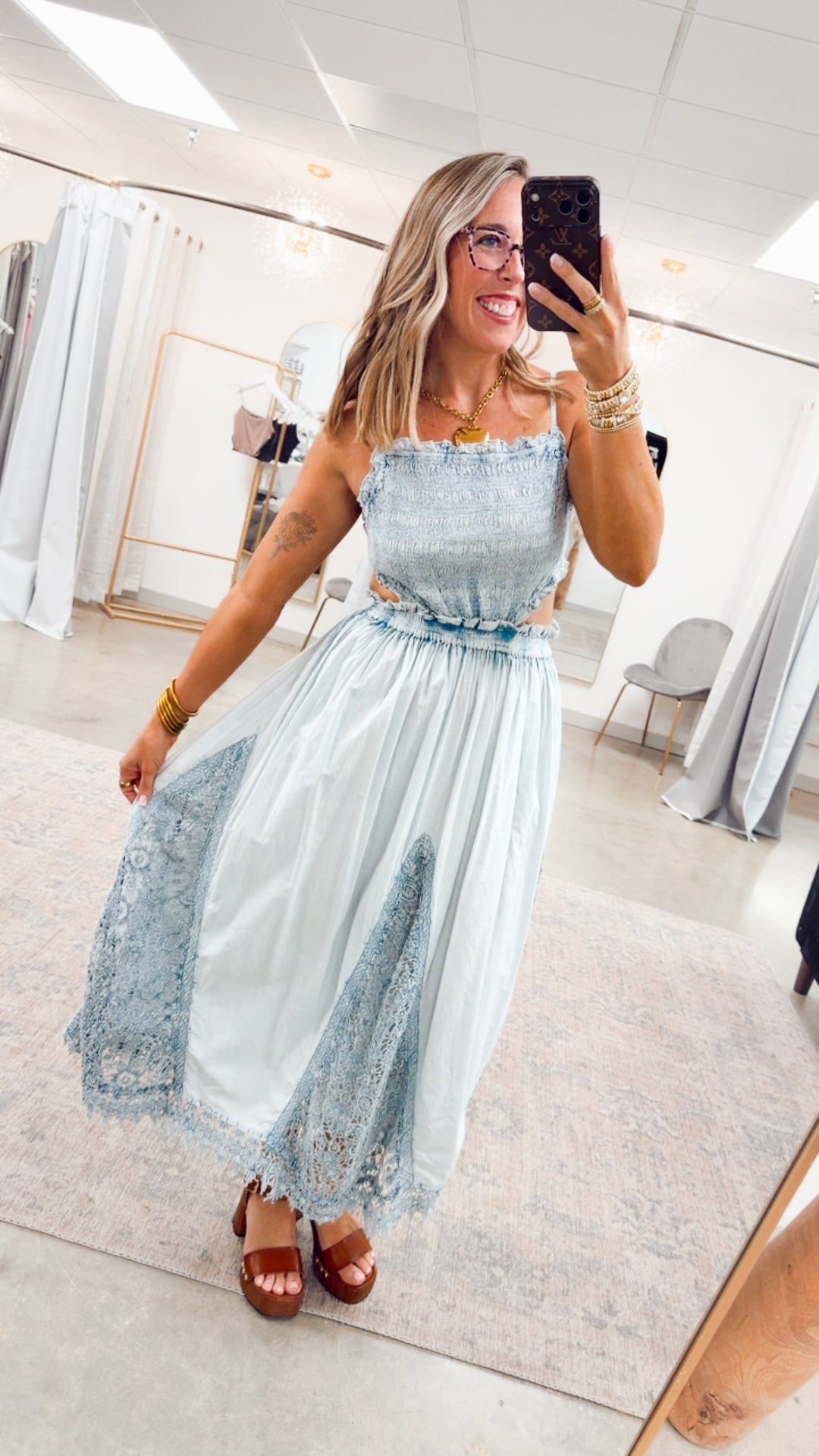 The Lumen Dress-Denim