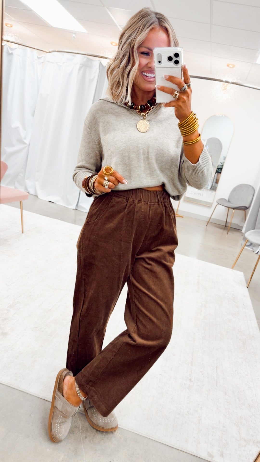 The Hampton House Sweater-Heather Grey