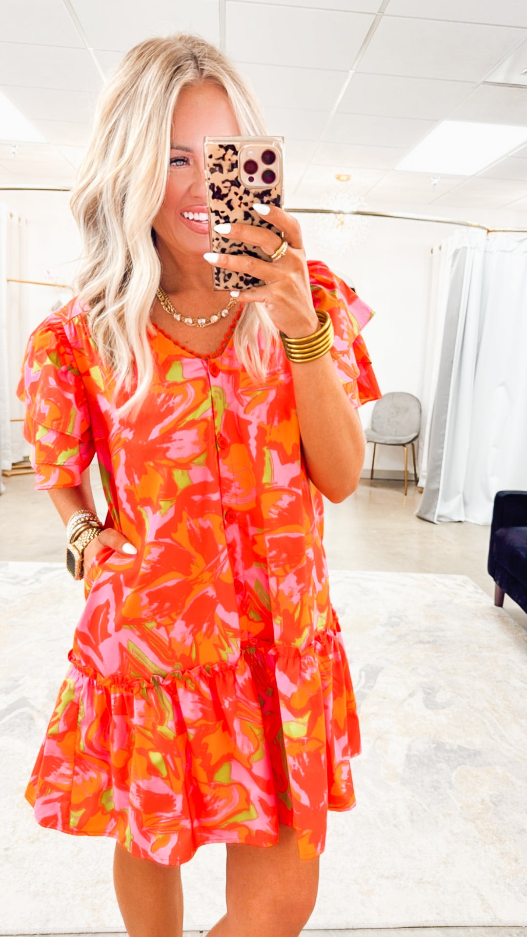 Island Glow Mini Dress