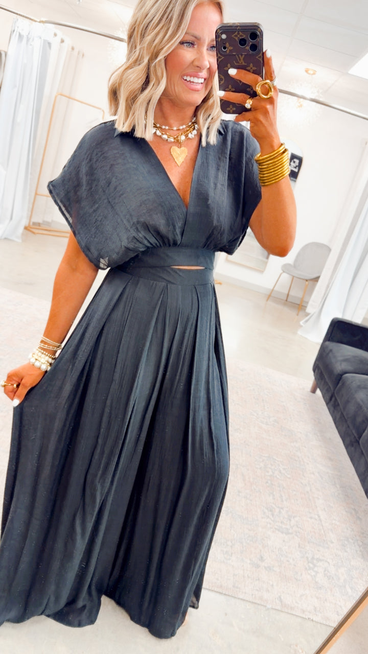 The Precision Two-Piece Set-Black