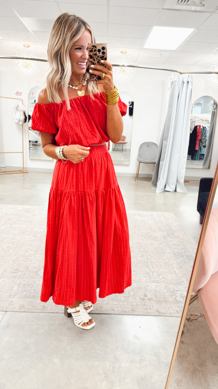 Riviera Crop Top & Skirt Set