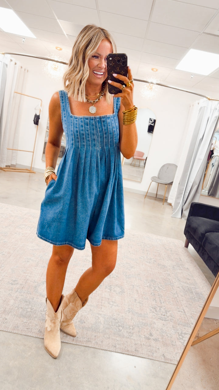 The Oakley Pintuck Romper