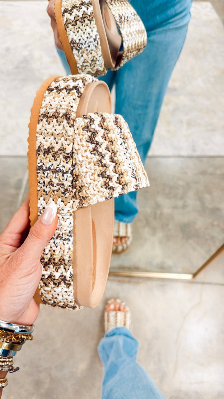 Lily Raffia Sandal