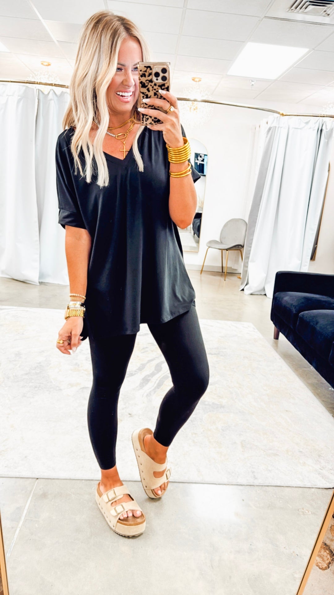 Black Plush Cloud Lounge Set