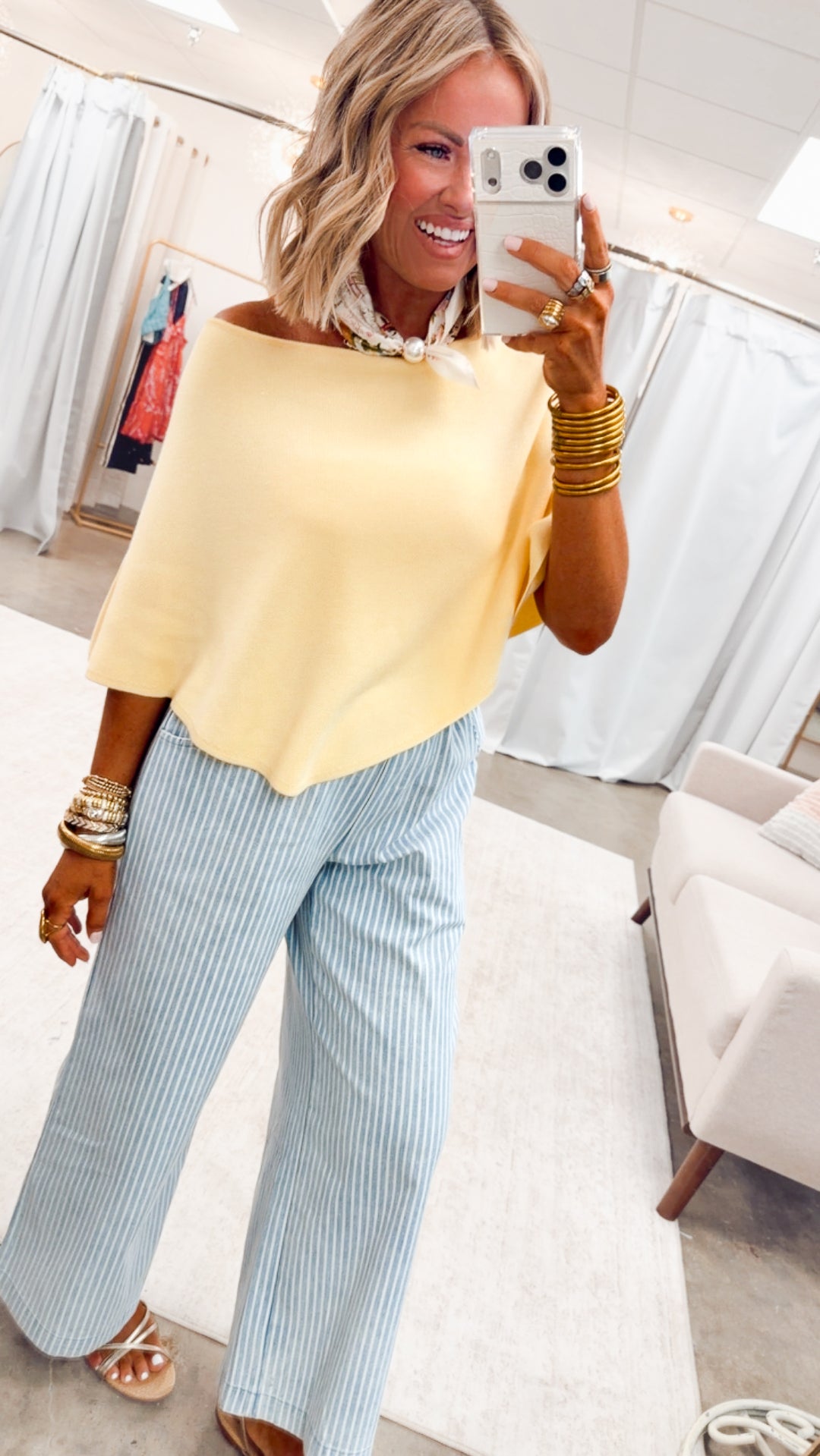 The Gretchen Poncho Top-Butter
