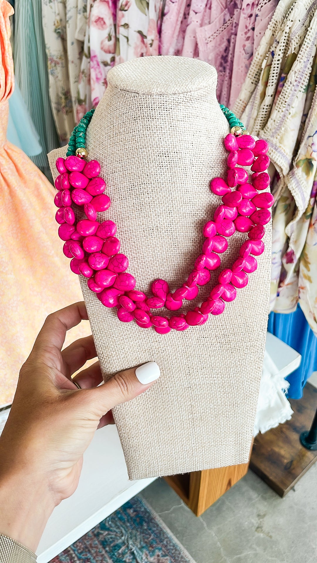 The Pink Coast Glam Necklace