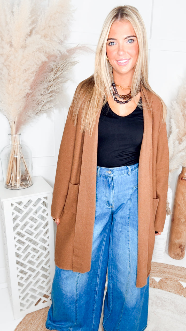 The Montclair Cardigan-Camel