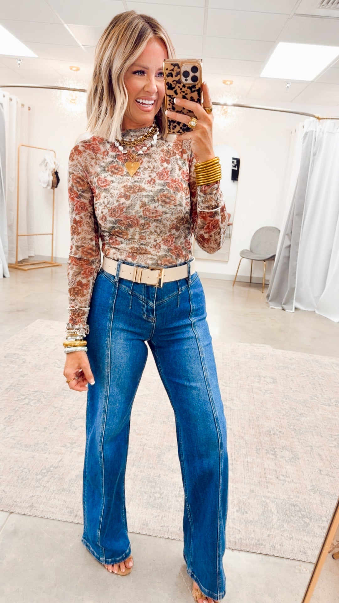 Lucy High Rise Wide Leg Jean-Dark